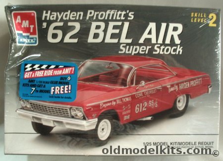 AMT 1/25 1962 Chevrolet Bel Air Z-11 Super Stock, 6760 plastic model kit